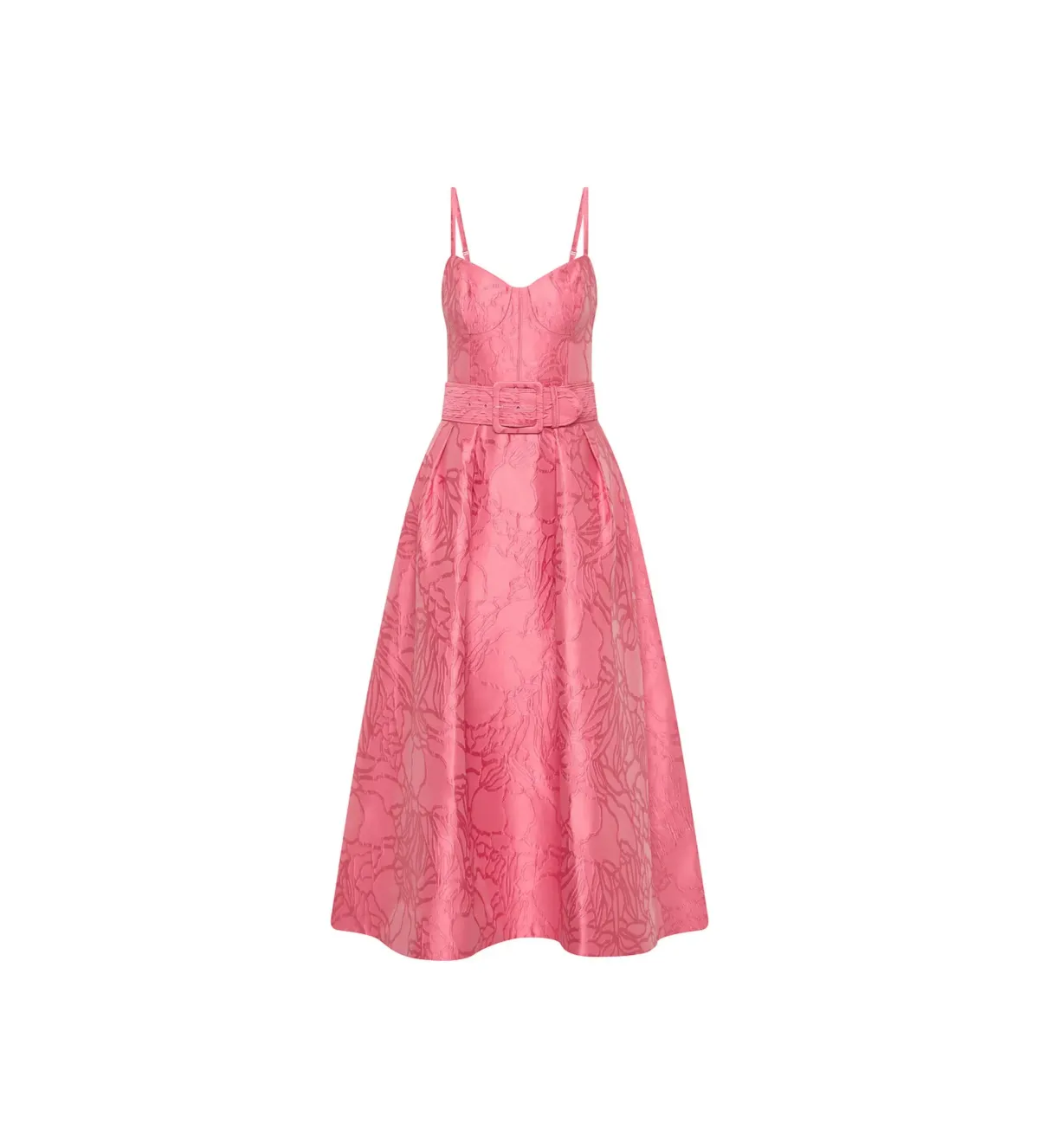 Rebecca Vallance Petra Midi Dress Pink Size 10 - Image 5