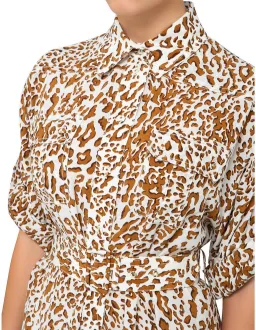 Zimmermann Utility Short Leopard Print Silk Dress | Size OP AU 6 for rent on The Volte - image 4