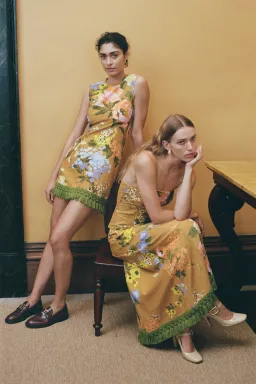 Lovaan Mathilda Dress Yellow Floral Size 8 for rent on The Volte - image 3