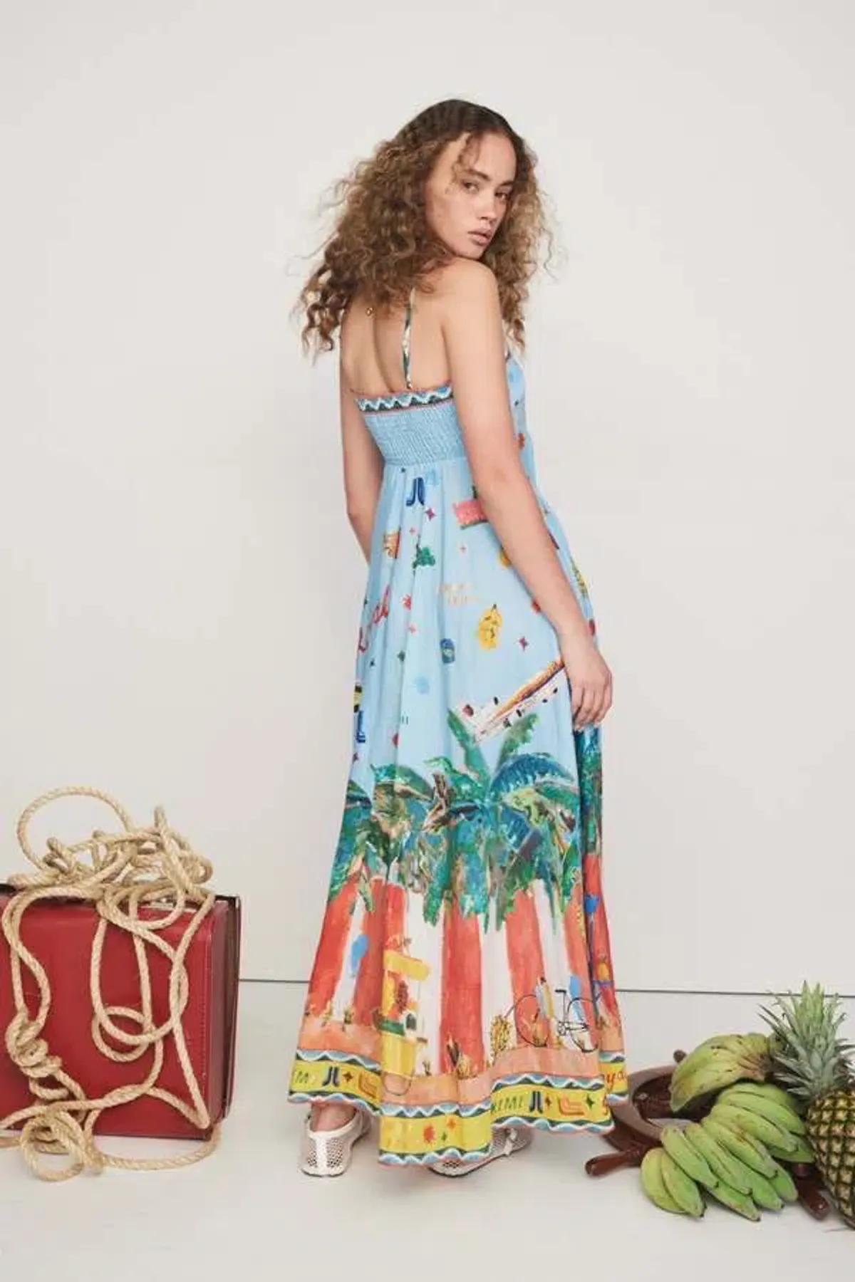 ALEMAIS All Aboard Midi Sundress Size 10 Au - Image 14