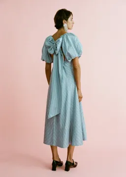 Lovaan Tess Dress Blueberry Stripe Size 10 for rent on The Volte - image 2