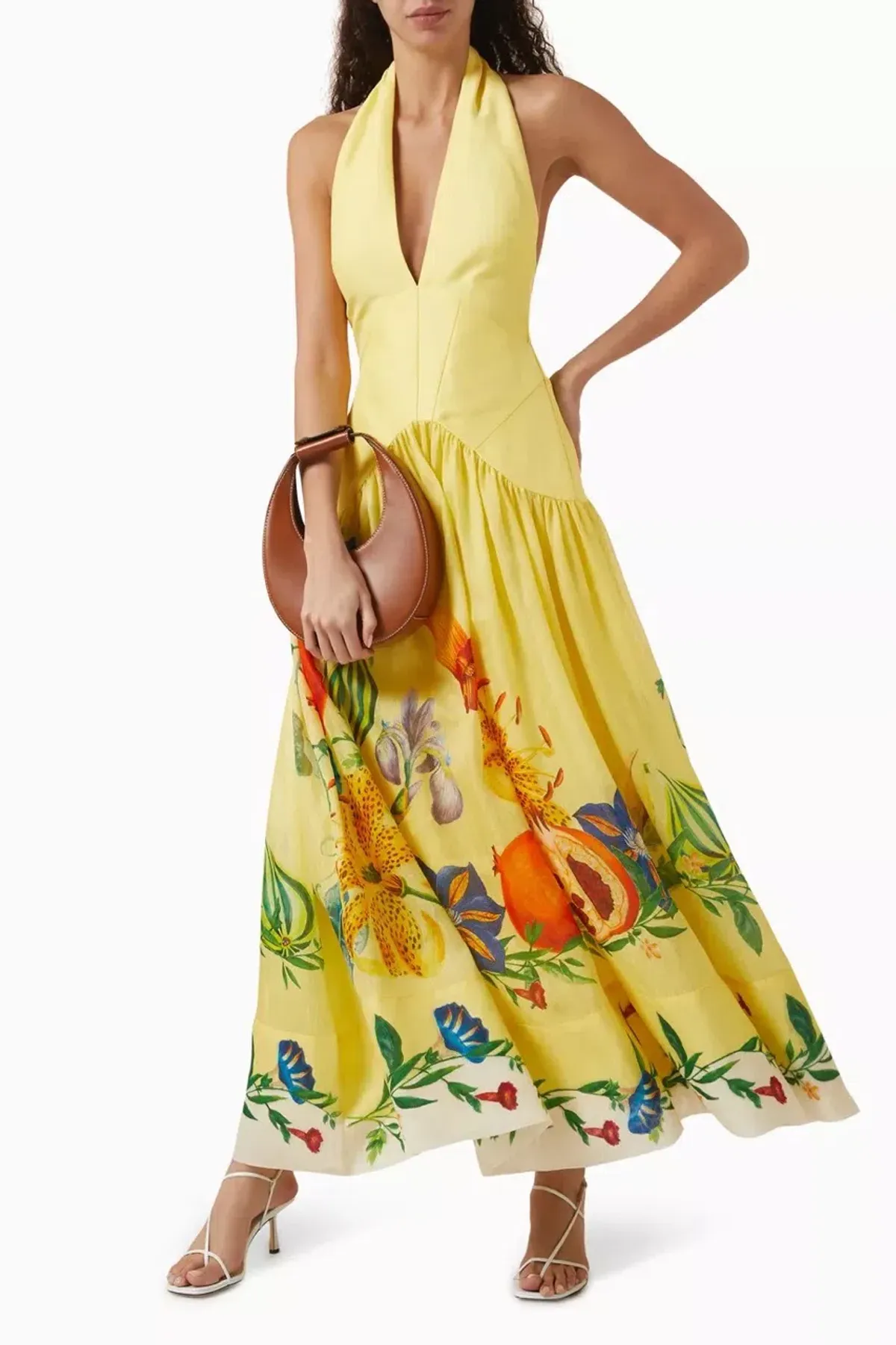 ALEMAIS Dahlia Halter Gown Yellow Size 10 AU - Image 10