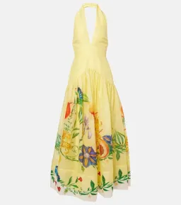 ALEMAIS Dahlia Halter Gown Yellow Size 10 AU for rent on The Volte - image 26