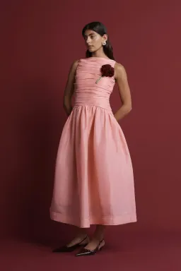 Lovaan Val Dress Sherbert Pink Size 10 for rent on The Volte - image 2
