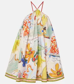 ALEMAIS La Charrasca Halter Mini Dress Multi Size 10 AU for rent on The Volte - image 10