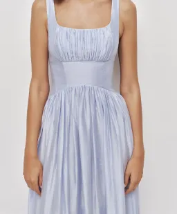 Aje Mist Midi Dress - Light Blue Size 12 for rent on The Volte - image 3