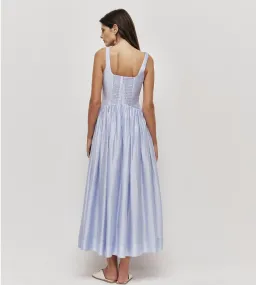 Aje Mist Midi Dress - Light Blue Size 12 for rent on The Volte - image 5