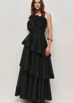 Aje Selestia Gown in Black Size 8 for rent on The Volte - image 1