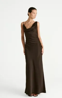 Charcoal Adley Maxi Dress (Chocolate) size 8 for rent on The Volte - image 4