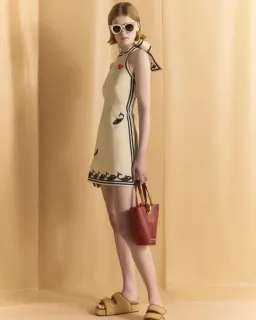 ALEMAIS Marine Mini Dress Cream 10 AU for rent on The Volte - image 6