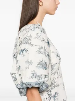 ALEMAIS Casa Midi Dress Print 8 AU for rent on The Volte - image 8