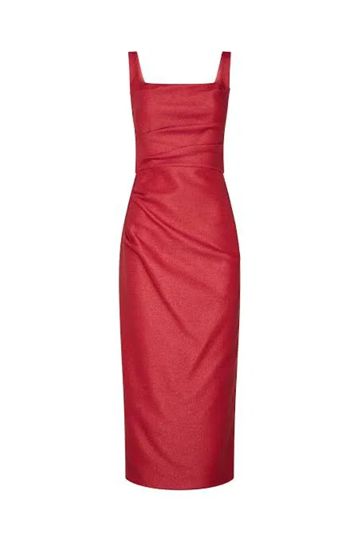 Manning Cartell Love Blossoms Raffia Midi Dress In Red Size 10 - Image 4