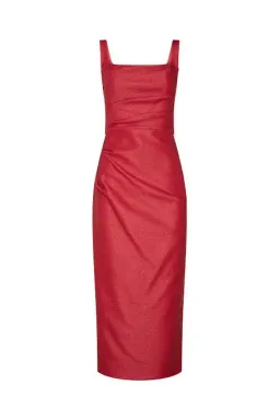 Manning Cartell Love Blossoms Raffia Midi Dress In Red Size 10 for rent on The Volte - image 4