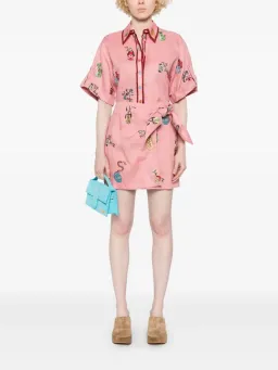 ALEMAIS Timmy Embroidered Shirt & Sarong Skirt Pink Size 10 AU for rent on The Volte - image 10