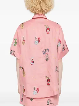 ALEMAIS Timmy Embroidered Shirt & Sarong Skirt Pink Size 10 AU for rent on The Volte - image 15