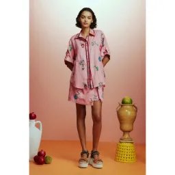 ALEMAIS Timmy Embroidered Shirt & Sarong Skirt Pink Size 10 AU for rent on The Volte - image 19