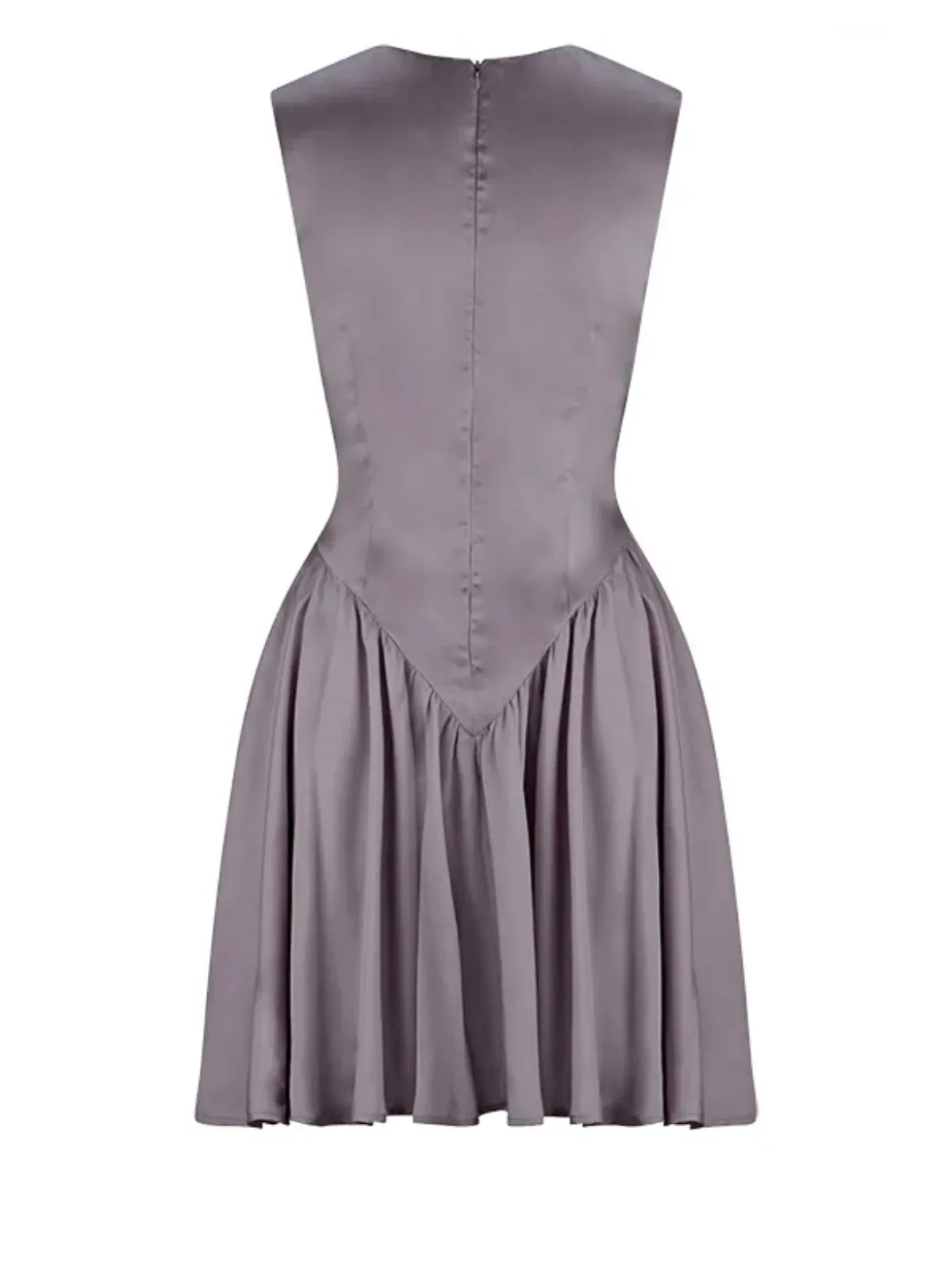 She Societe Paris Grey Ballerina Dress Size 6 - Image 5
