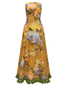 Lovaan Philippa Dress Linen Meadow Size 8 for rent on The Volte - image 5