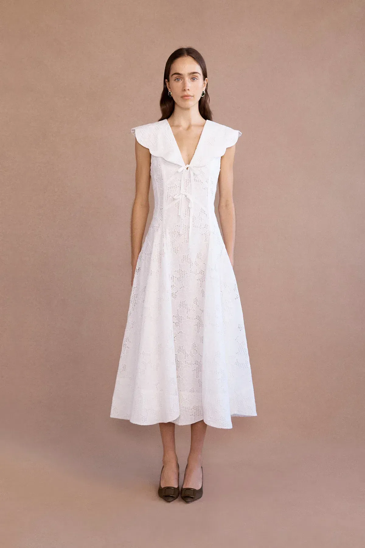 Lovaan Rhia Dress White Size 14 - Image 1