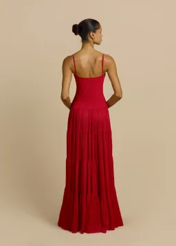 Arcina Ori Delphina Dress Red | S/8 for rent on The Volte - image 3
