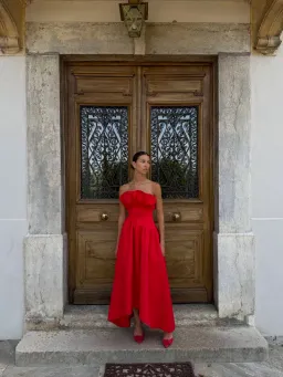 Elliatt Laurel Maxi Dress in Red Size S/AU 8 for rent on The Volte - image 3