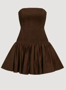 Vacation Mini Dress in Chocolate  for rent on The Volte - image 3