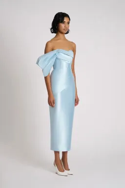 Eliya the Label Maisie Midi Dress Blue  Size S / AU 8 for rent on The Volte - image 2