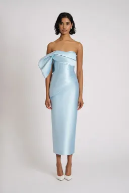 Eliya the Label Maisie Midi Dress Blue  Size S / AU 8 for rent on The Volte - image 1