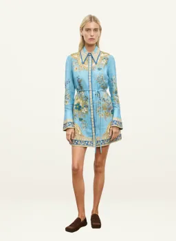 Alemais Cassie Mini Dress Blue Size 12 for rent on The Volte - image 1