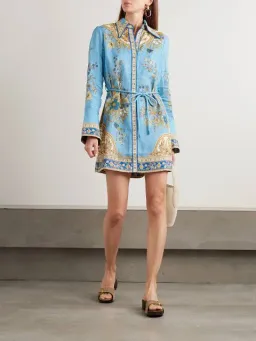 Alemais Cassie Mini Dress Blue Size 12 for rent on The Volte - image 3