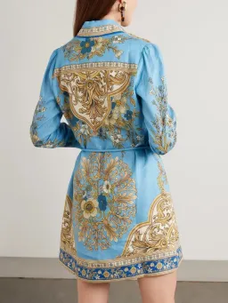 Alemais Cassie Mini Dress Blue Size 12 for rent on The Volte - image 4