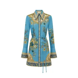 Alemais Cassie Mini Dress Blue Size 12 for rent on The Volte - image 2