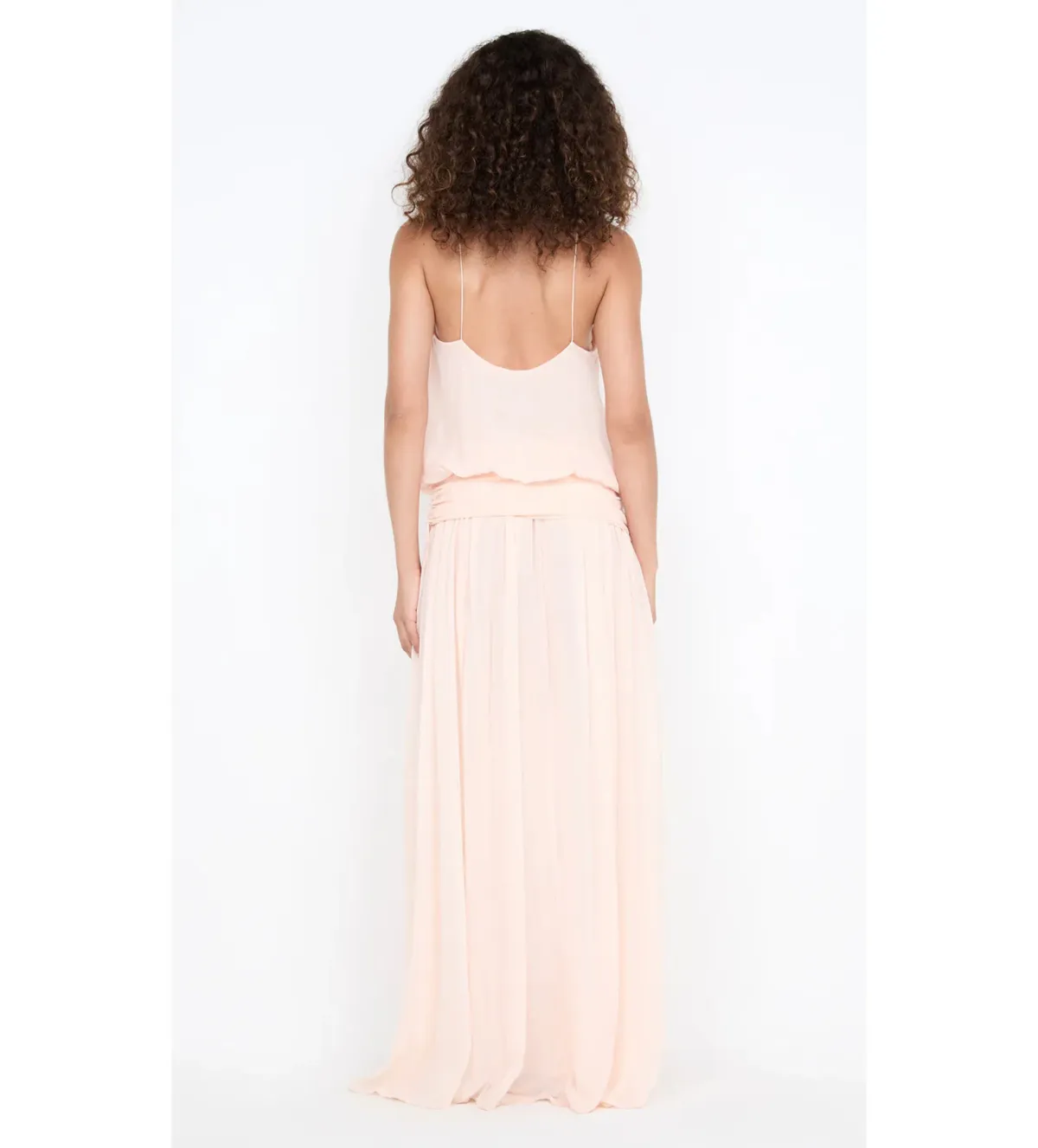 Bec & Bridge Camille Blouson Dress in Peach Size 6 - Image 2