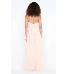 Bec & Bridge Camille Blouson Dress in Peach Size 6 for rent on The Volte - image 2