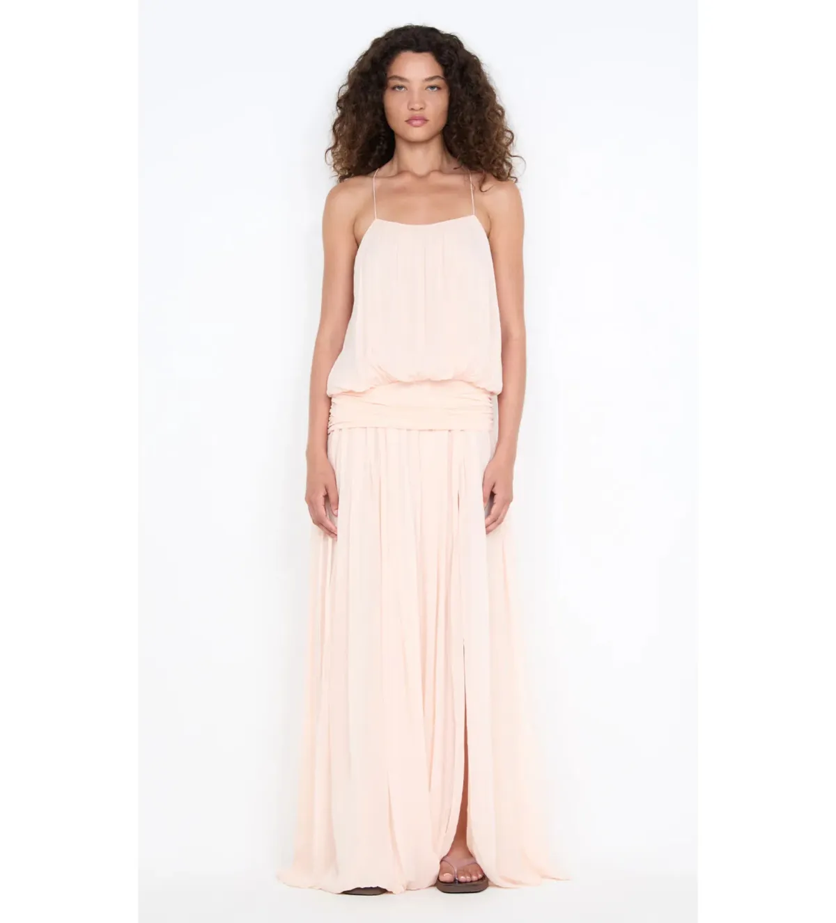 Bec & Bridge Camille Blouson Dress in Peach Size 6 - Image 1