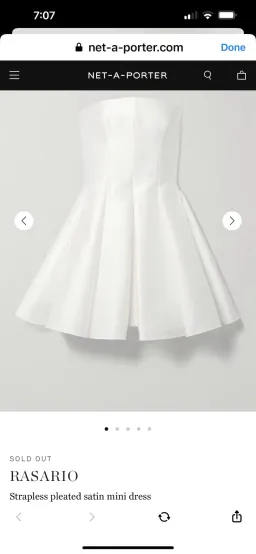 Alex Perry Satin Mini Dress Size 12 for rent on The Volte - image 2