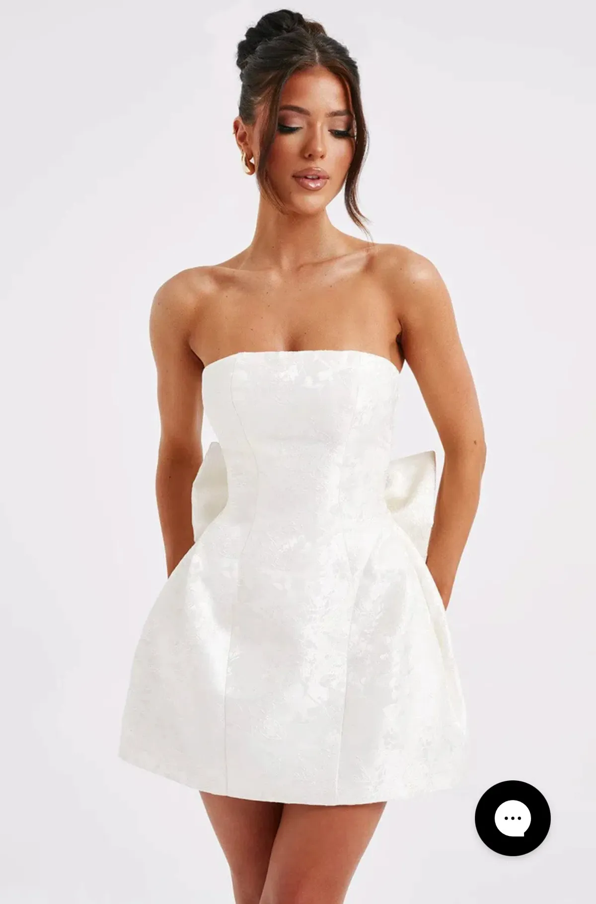 ELENORA MINI DRESS - IVORY - Image 3