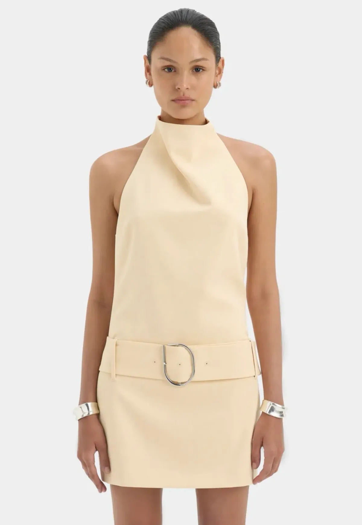 SABINA BELTED MINI DRESS BUTTER SIZE 1/8 - Image 1