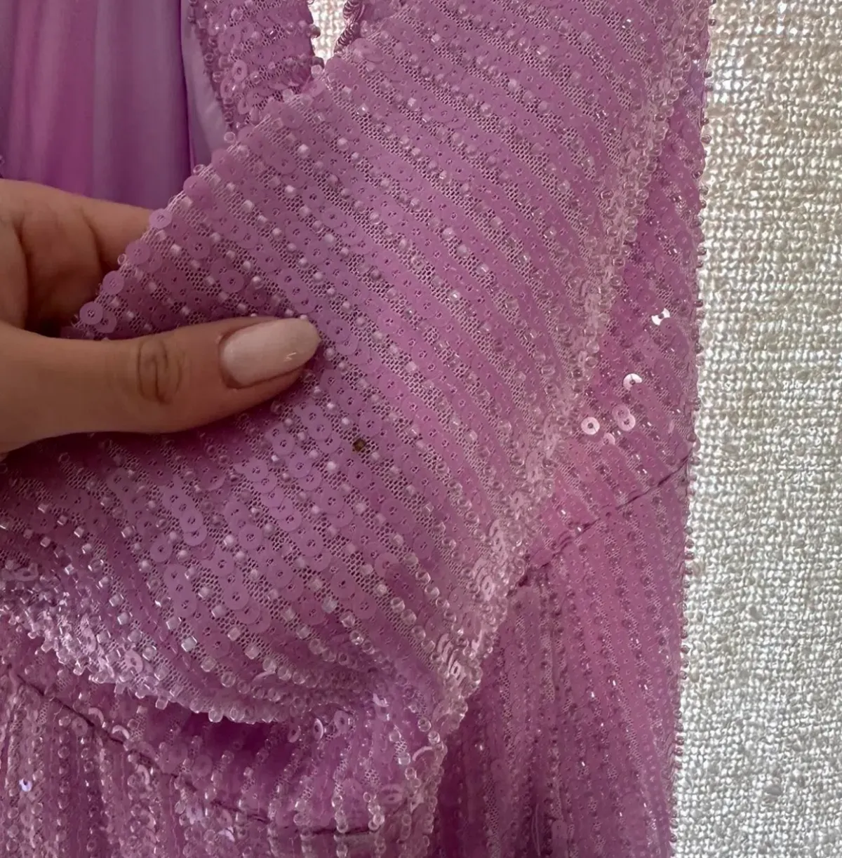 Misha Devon Dress Lilac Sequin - Image 5