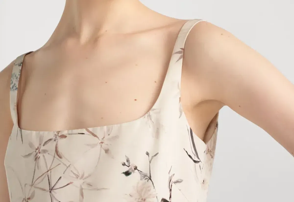 Dior Mid-Length Belted Dress White Silk Faillewith Multicolor - 38 - Image 3