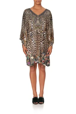 Camilla V Neck Jersey Short Kaftan With Tie Call Of The Cathedral size OS for rent on The Volte - image 5