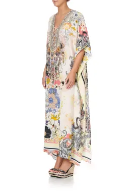 Camilla Lace Up Kaftan Britain Bouquet OS for rent on The Volte - image 5