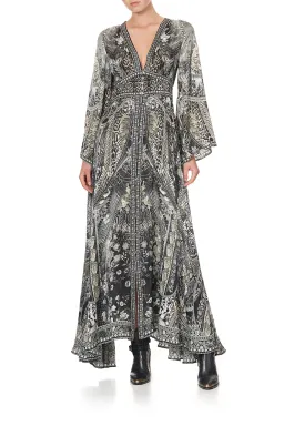 Camilla Kimono Sleeve Dress With Shirring Detail One Tribe size 3XL for rent on The Volte - image 7