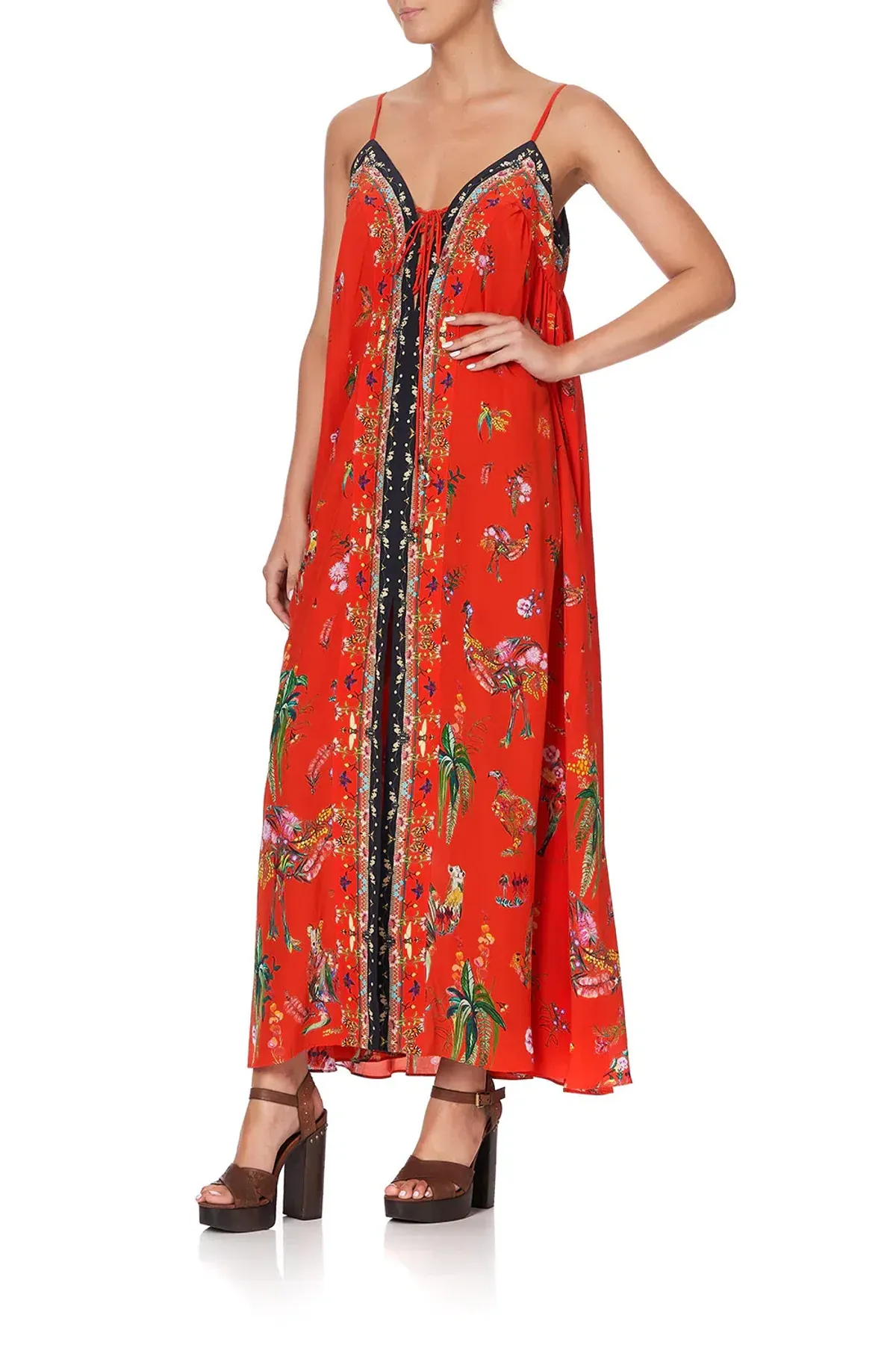 Camilla Lace Up Front Dress Cinema Paradiso size XXL - Image 1