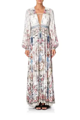 Camilla Peasant Dress With Tie Front Southern Belle size XXL for rent on The Volte - image 3