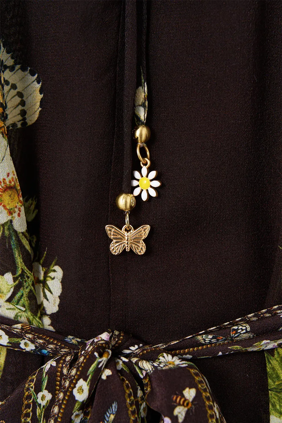 Camilla Long Dress With Handkerchief Sleeve Dish It, Daisy OS - Image 7