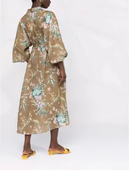 Zimmermann CASSIA WRAP TIE MIDI DRESS size 4 / AU16 for rent on The Volte - image 4