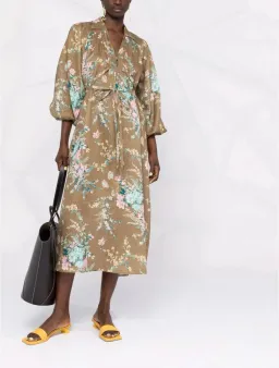 Zimmermann CASSIA WRAP TIE MIDI DRESS size 4 / AU16 for rent on The Volte - image 2