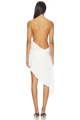 Bikini Wrap Asymmetric Dress in White in size 8UK for rent on The Volte - image 5