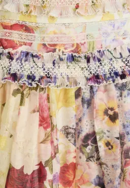 Zimmerman Floral Wonderland Midi Skirt - Size 10 for rent on The Volte - image 4